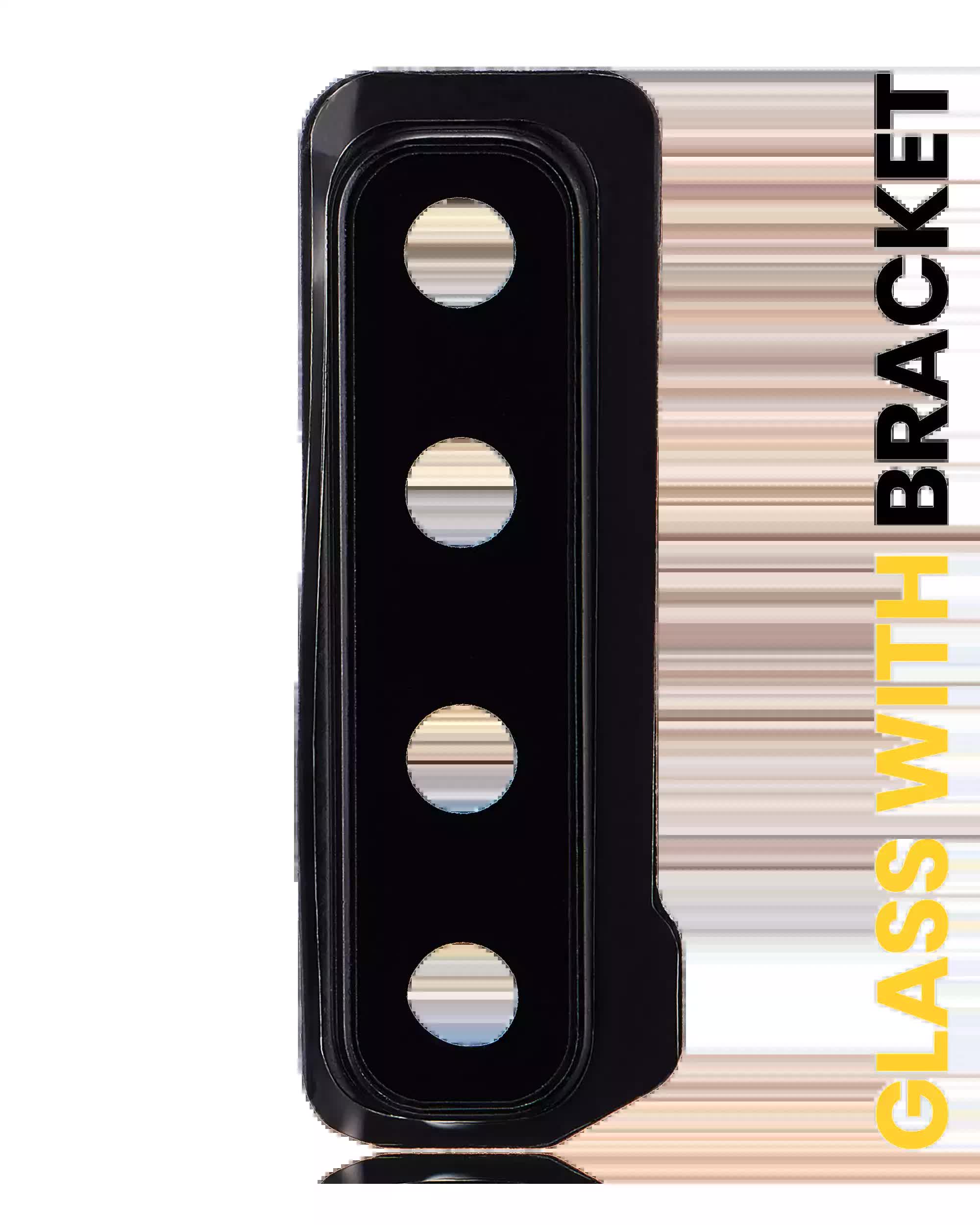 Rückkamera-Glas mit Halterung für Samsung Galaxy A9 (A920 / 2018) (Caviar Black)
