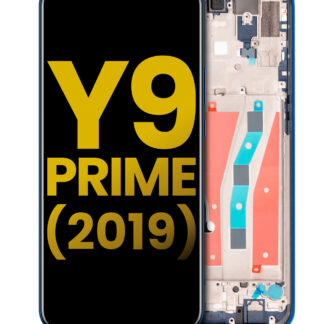 LCD Display mit Rahmen für Huawei Y9 Prime (2019) (professionell aufgearbeitet) (Sapphire Blue)