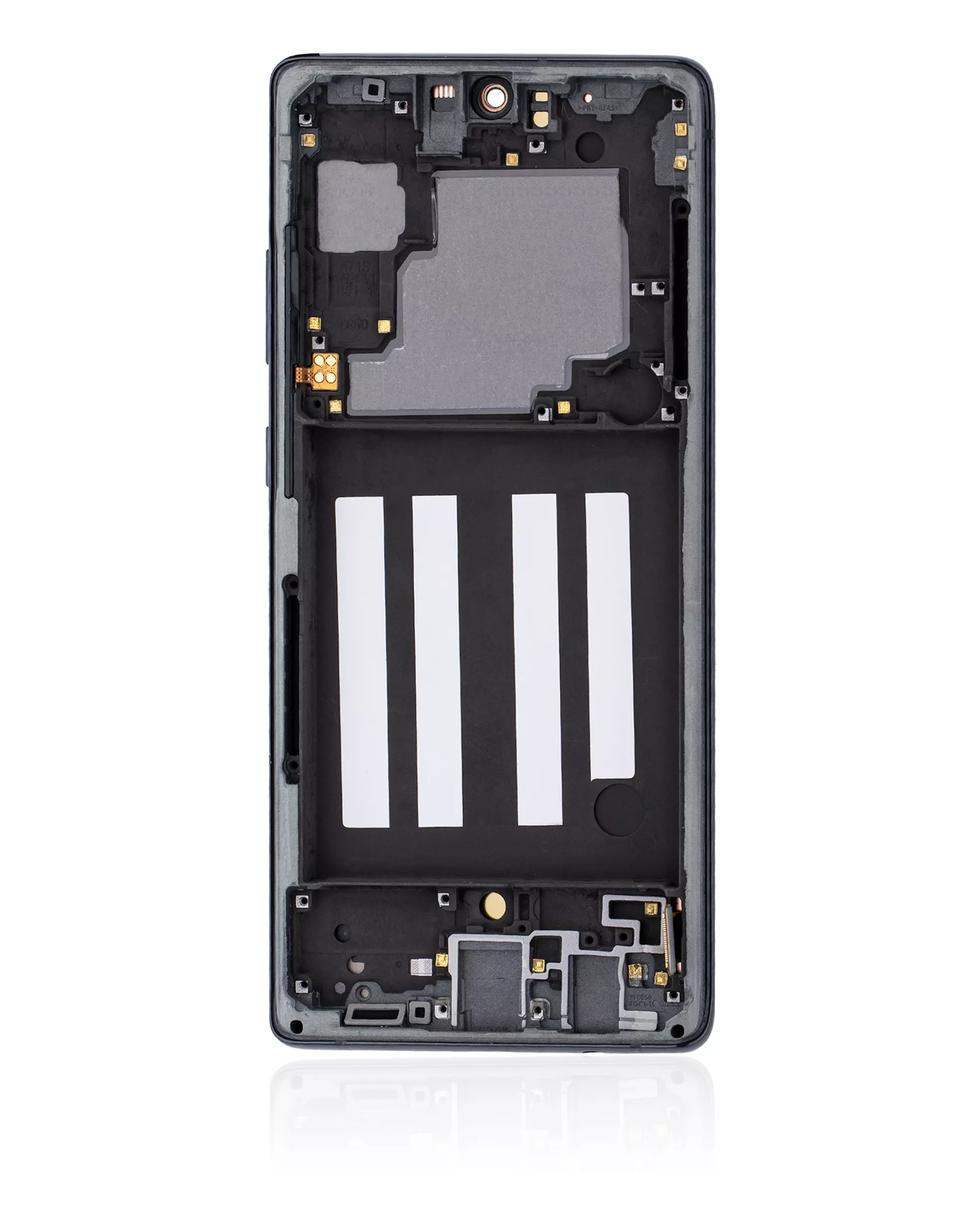 OLED Display mit Rahmen für Samsung Galaxy A716V (A716V / 2020) (Verizon 5G UW Rahmen einzeln) (professionell aufgearbeitet) (Prism Cube Black) – Bild 3