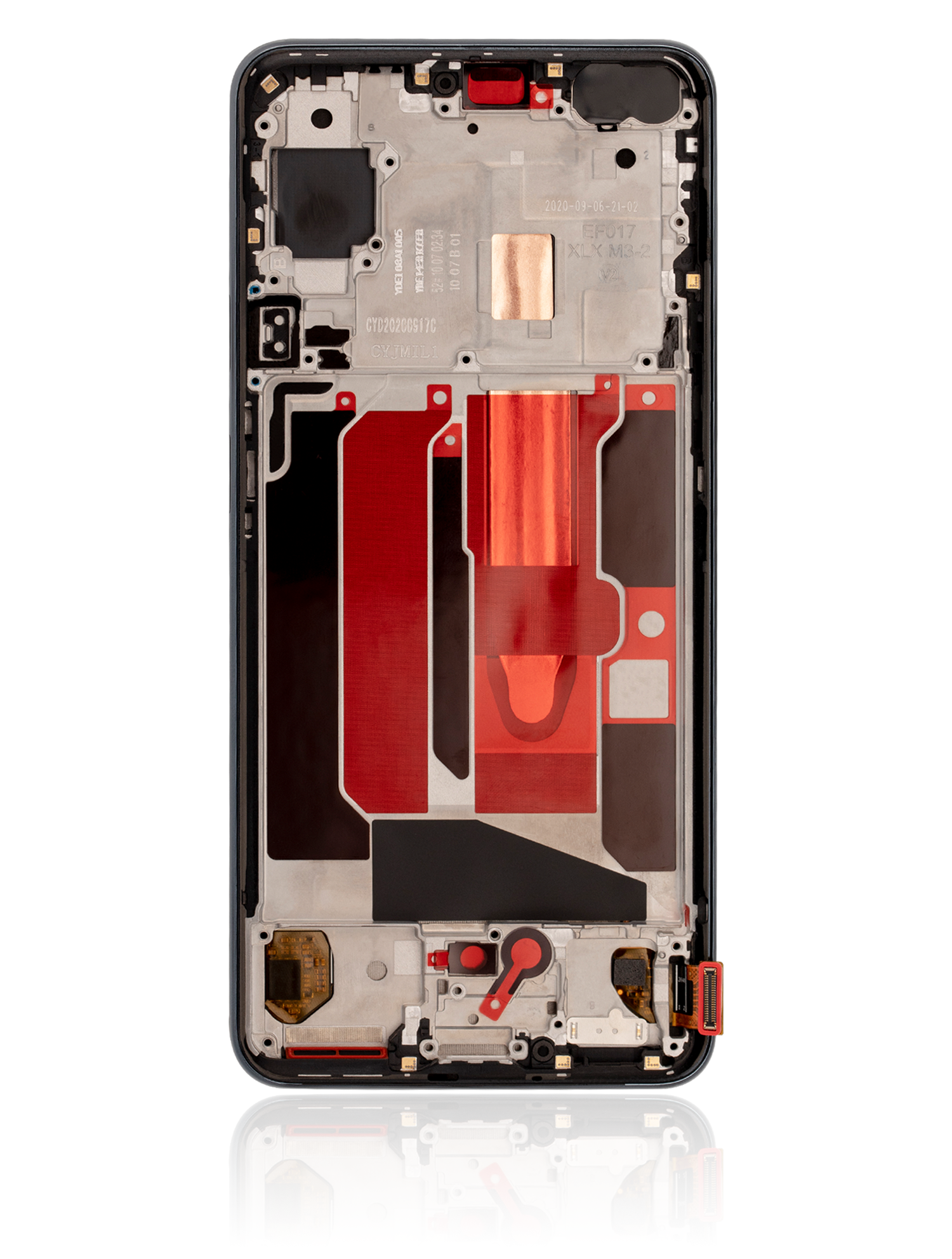 OLED Display mit Rahmen für OnePlus Nord (professionell aufgearbeitet) (Gray Onyx) – Bild 3