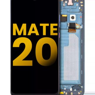 LCD Display mit Rahmen für Huawei Mate 20 (professionell aufgearbeitet) (Midnight Blue)