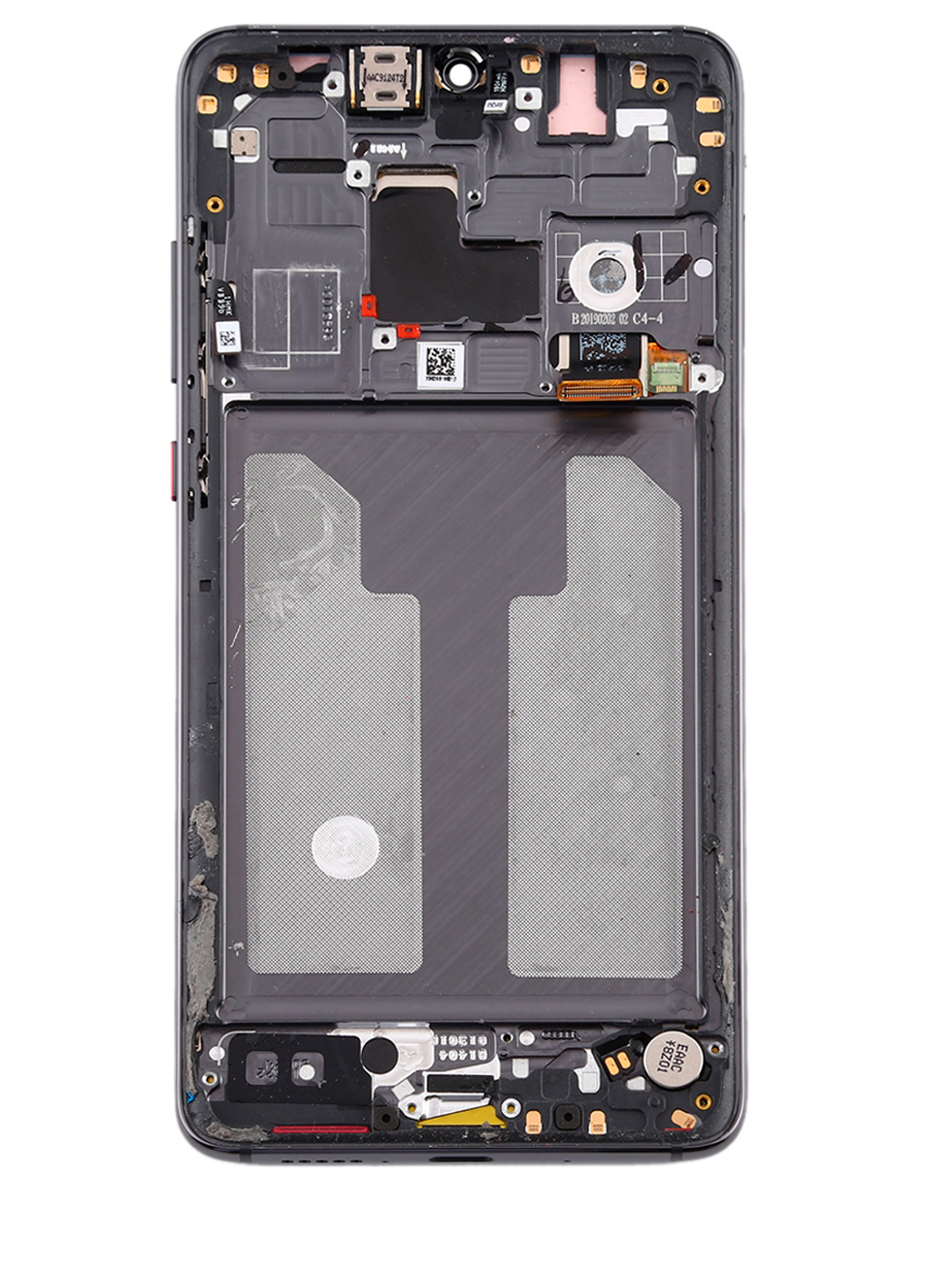 LCD Display mit Rahmen für Huawei Mate 20 (professionell aufgearbeitet) (Twilight Black) – Bild 3