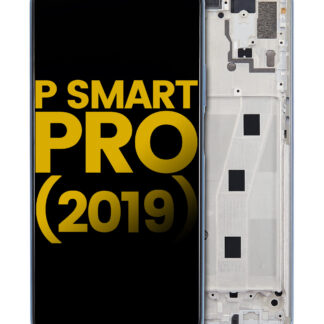 LCD Display mit Rahmen für Huawei P Smart Pro (2019) (professionell aufgearbeitet) (Breathing Crystal)