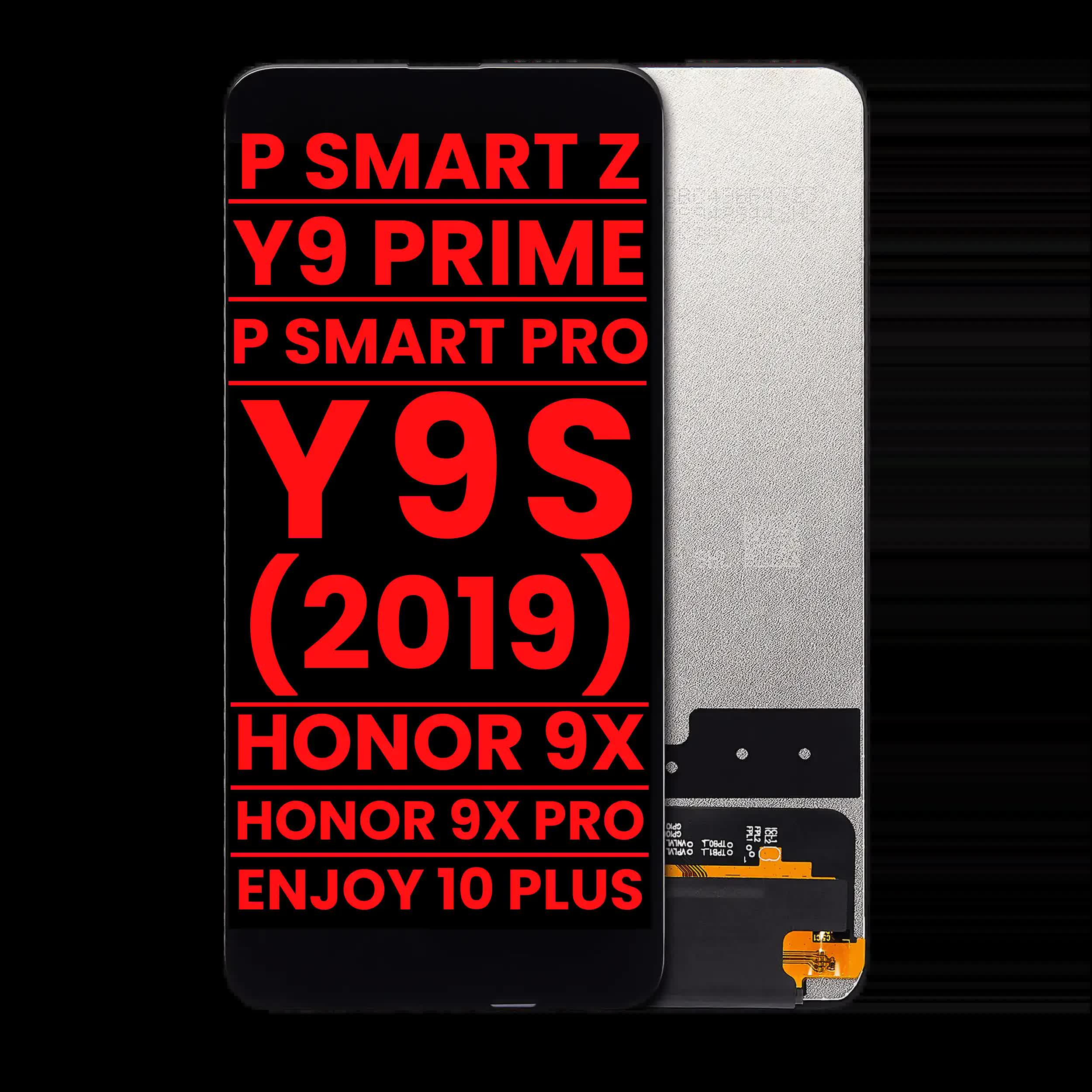 LCD Display ohne Rahmen für Huawei P Smart Z (2019) / Y9 Prime (2019) / P Smart Pro (2019) / Y9S (2019) / Honor 9X / Honor 9X Pro / Enjoy 10 Plus (