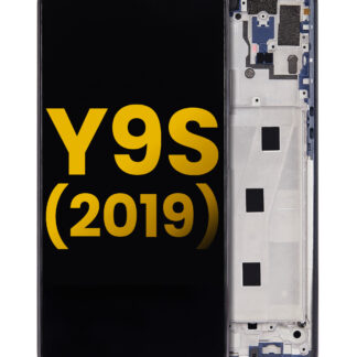LCD Display mit Rahmen für Huawei Y9s (2019) (professionell aufgearbeitet) (Midnight Black (Schwarz))