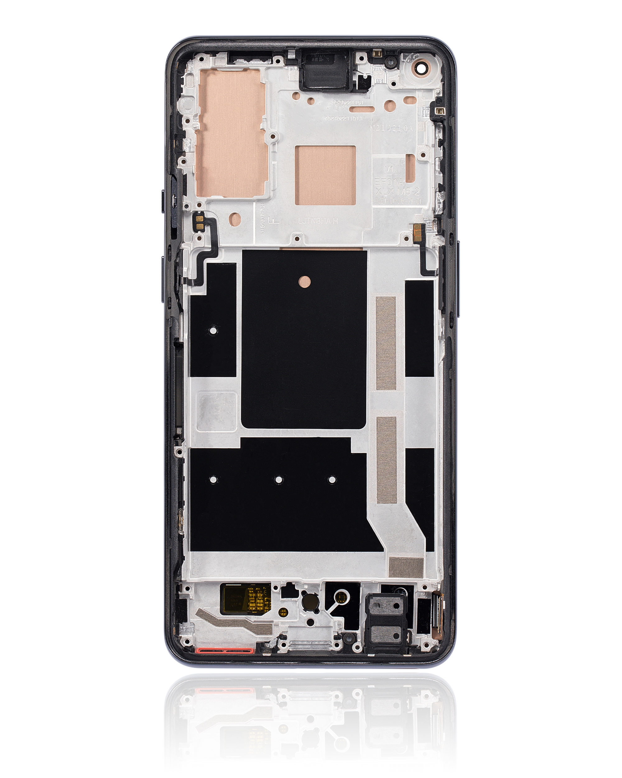 OLED Display mit Rahmen für OnePlus 9 (International Version) (professionell aufgearbeitet) (Astral Black) – Bild 4