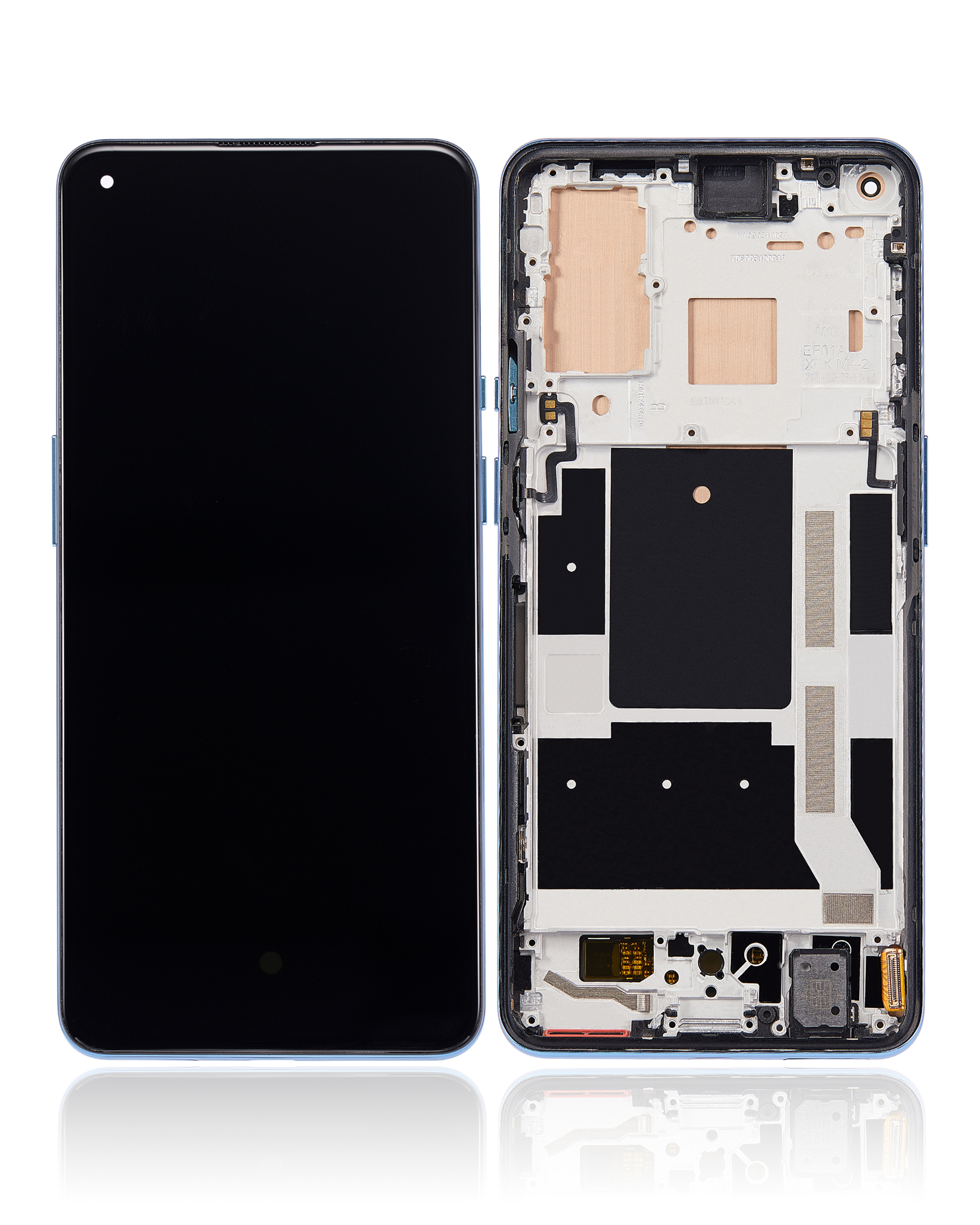 OLED Display mit Rahmen für OnePlus 9 (International Version) (professionell aufgearbeitet) (Arctic Sky) – Bild 2