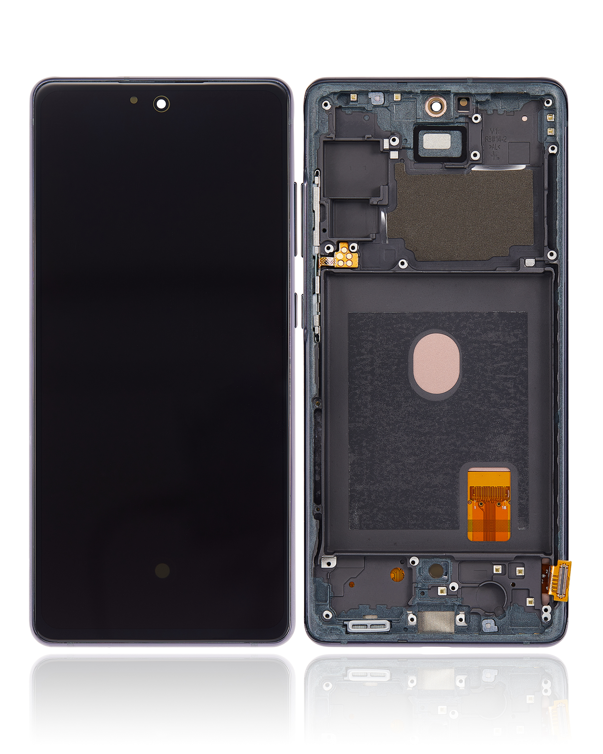 OLED Display mit Rahmen für Samsung Galaxy S20 FE 4G / 5G (Aftermarket Plus) (Cloud Navy) – Bild 2
