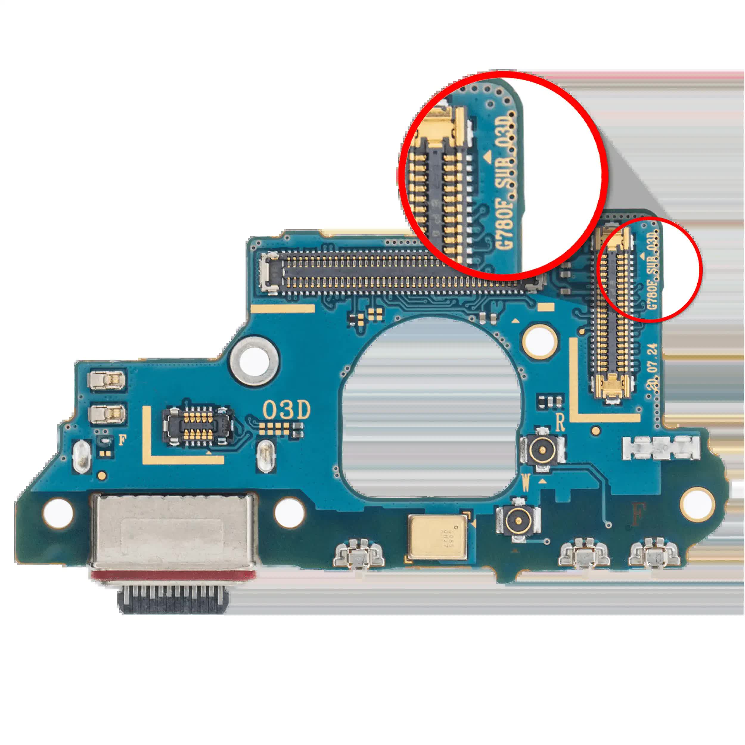 Ladebuchse mit PCB-Platine für Samsung Galaxy S20 FE 4G (alle Modelle) (Premium)