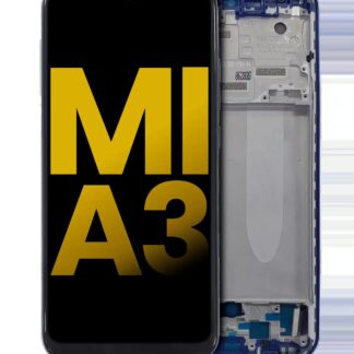 OLED Display mit Rahmen für Xiaomi Mi A3 (professionell aufgearbeitet) (Blue (Blau))