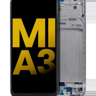 OLED Display mit Rahmen für Xiaomi Mi A3 (professionell aufgearbeitet) (Silver (Silber))