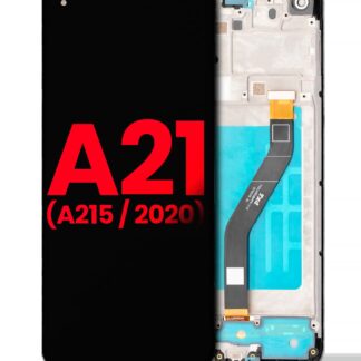 LCD Display mit Rahmen für Samsung Galaxy A21 (A215 / 2020) (Aftermarket Plus)
