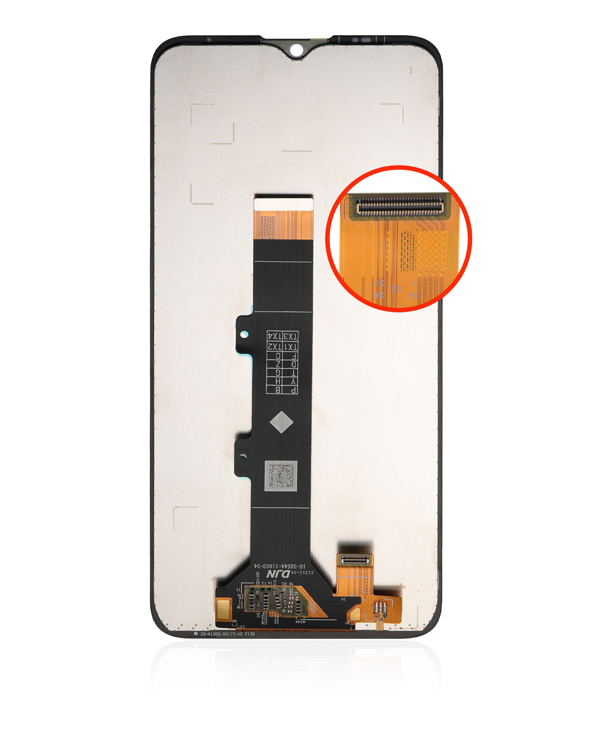 LCD Display ohne Rahmen für Motorola Moto E20 (XT2155 / 2021) (professionell aufgearbeitet) (Black (Schwarz)) – Bild 3