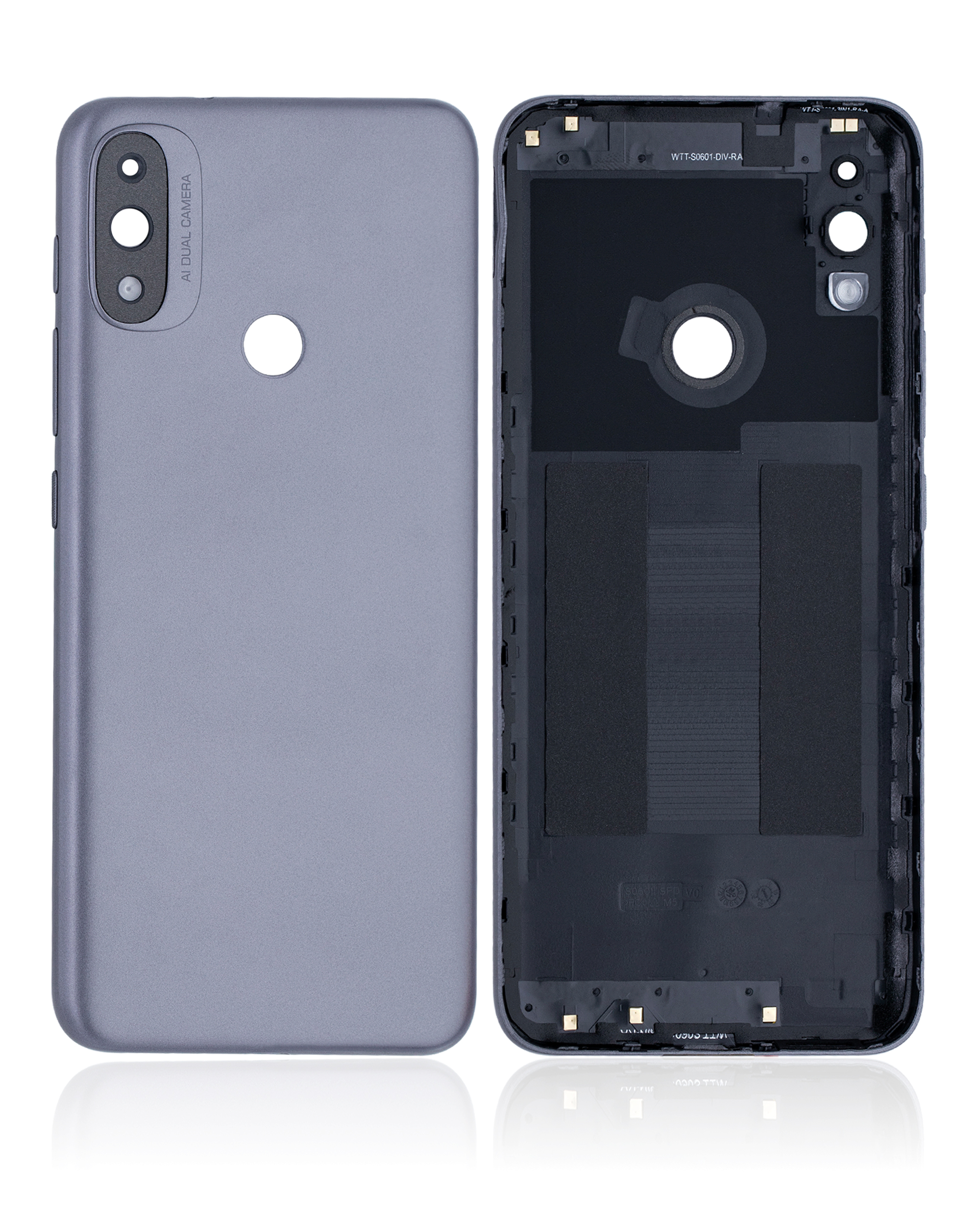 Rückdeckelglas für Motorola Moto E20 (XT2155 / 2021) (Gray (Grau)) – Bild 2