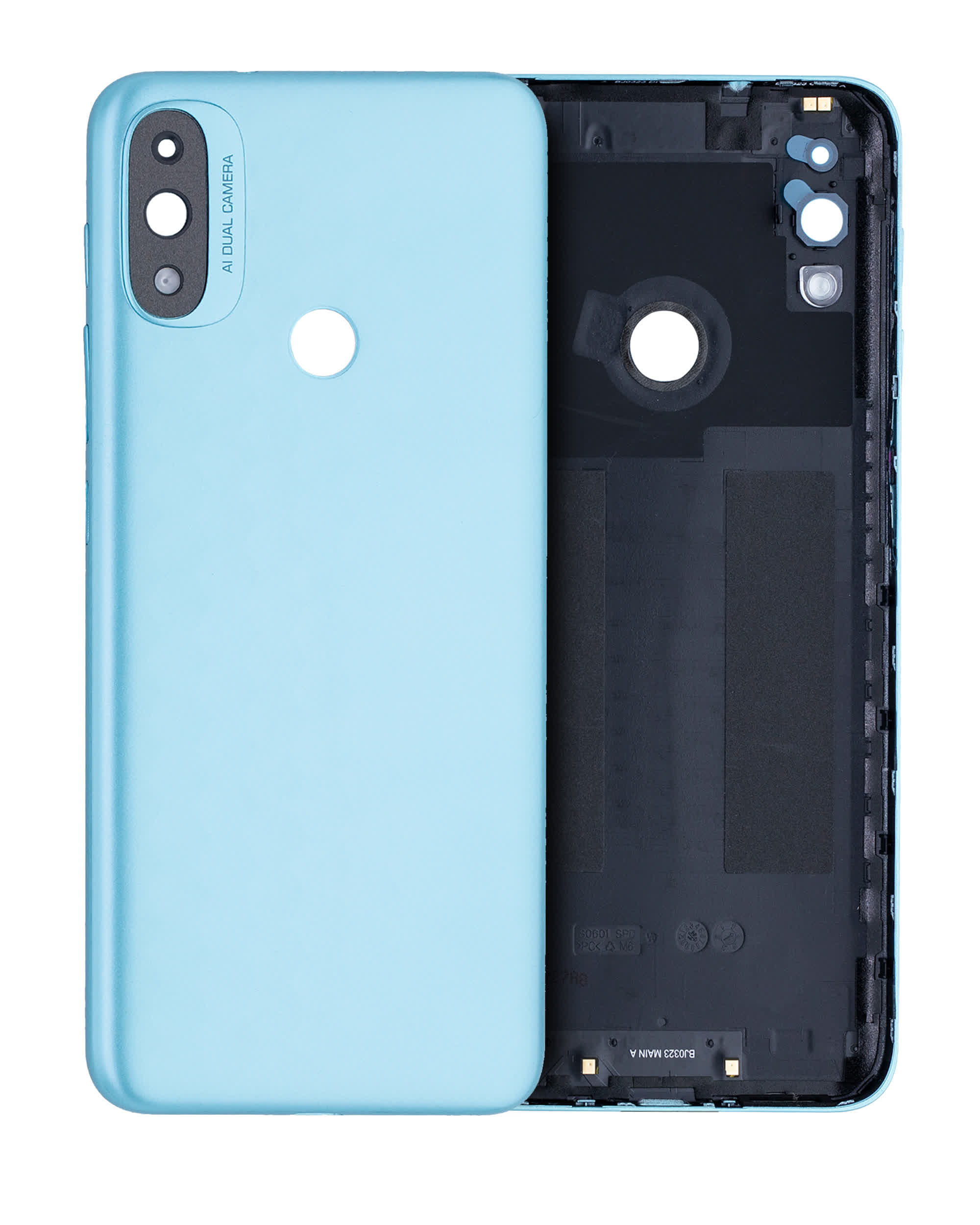 Rückdeckelglas für Motorola Moto E20 (XT2155 / 2021) (Blue (Blau))
