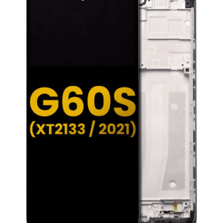 LCD Display mit Rahmen für Motorola Moto G60S (XT2133 / 2021) (professionell aufgearbeitet)