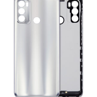 Rückdeckelglas für Motorola Moto G60 (XT2135 / 2021) (Silver (Silber))