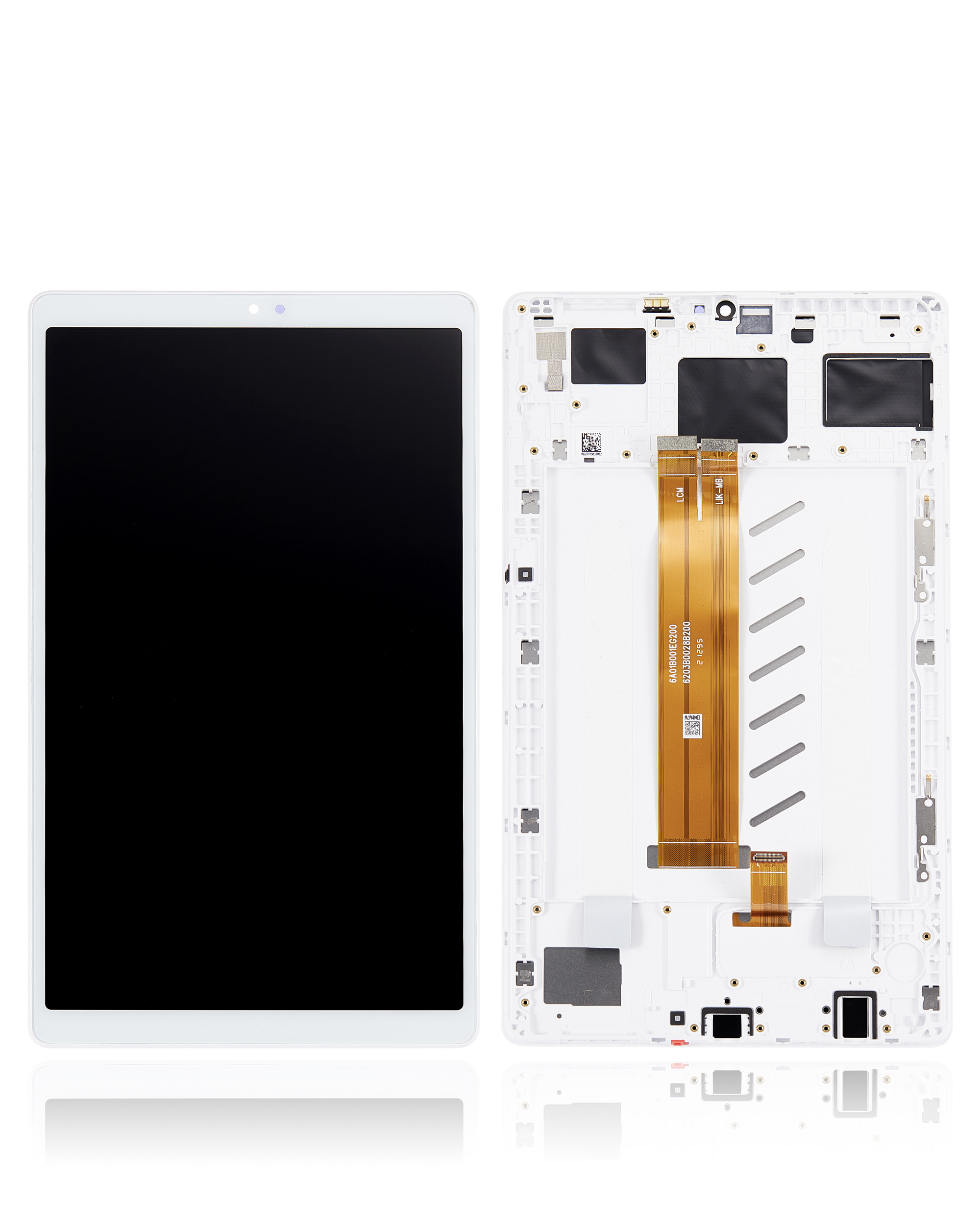 LCD Display mit Rahmen für Samsung Galaxy Tab A7 Lite 8.7" (2021) (T220) (WiFi Version) (professionell aufgearbeitet) (White (Weiß)) – Bild 2