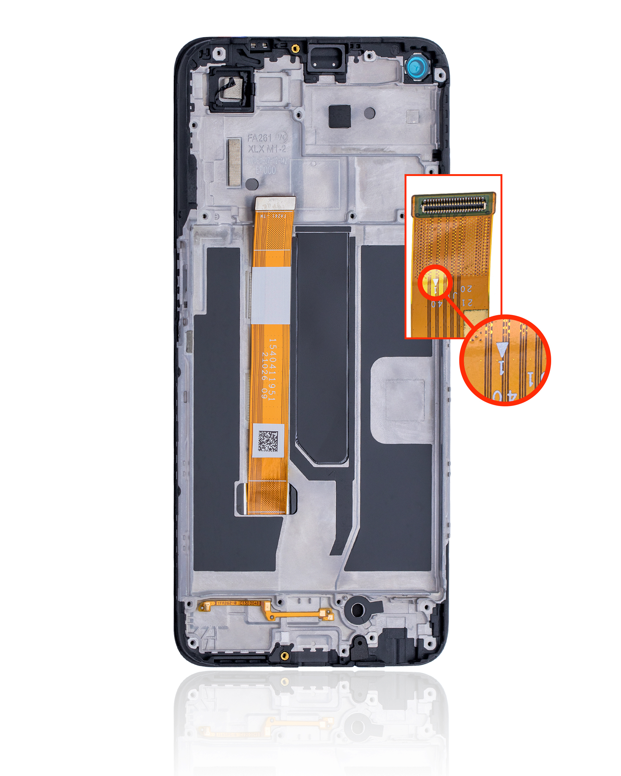 LCD Display mit Rahmen für OnePlus Nord N200 5G (professionell aufgearbeitet) – Bild 3