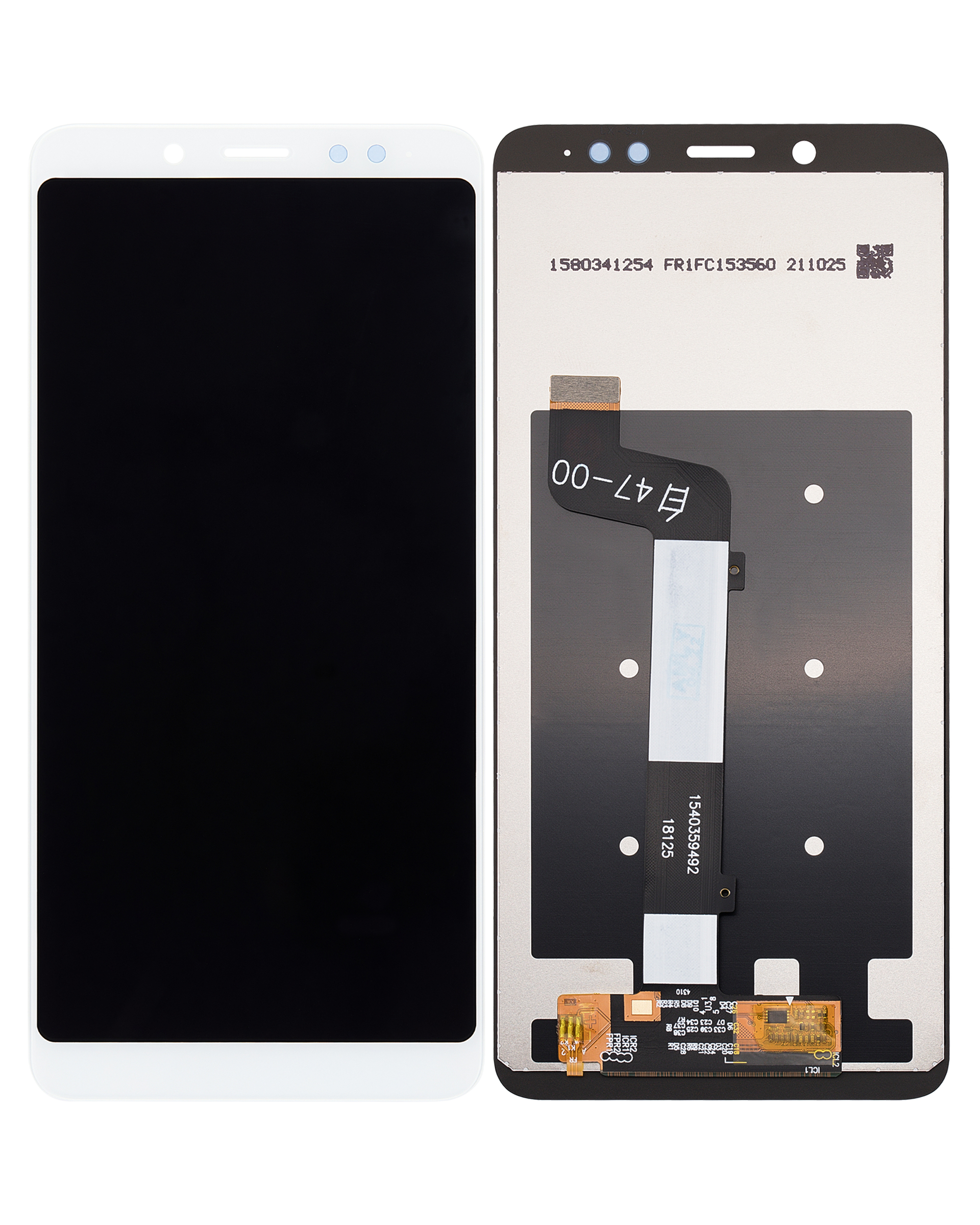 LCD Display ohne Rahmen für Xiaomi Redmi Note 5 (professionell aufgearbeitet) (White (Weiß)) – Bild 2