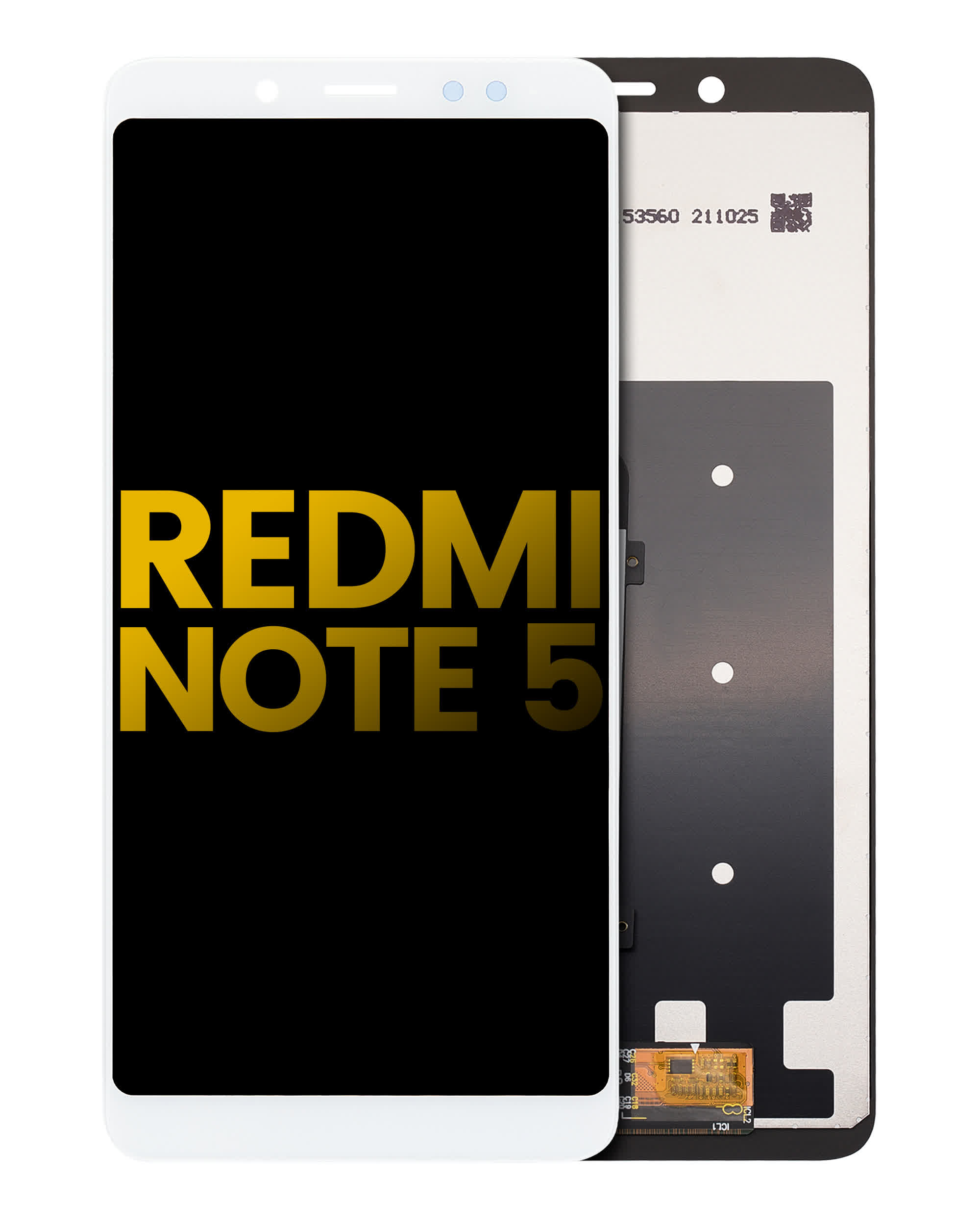 LCD Display ohne Rahmen für Xiaomi Redmi Note 5 (professionell aufgearbeitet) (White (Weiß))