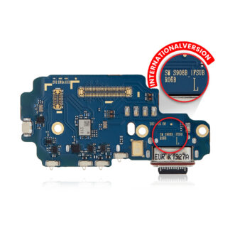 Ladebuchse mit SIM-Kartenleser für Samsung Galaxy S22 Ultra 5G (S908B/N) (International Version) (Premium)