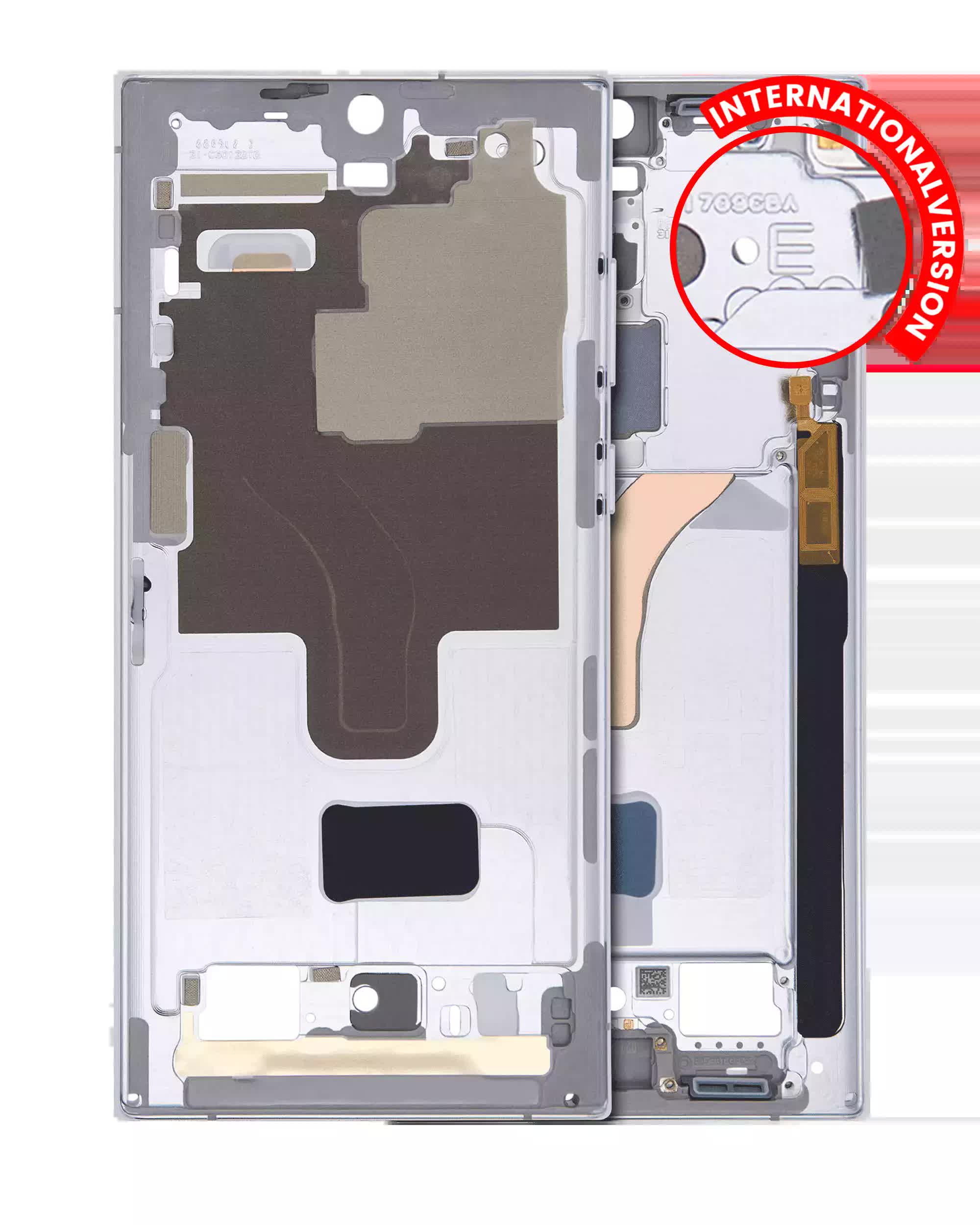 Mittelrahmen für Samsung Galaxy S22 Ultra 5G (International Version) (White (Weiß))