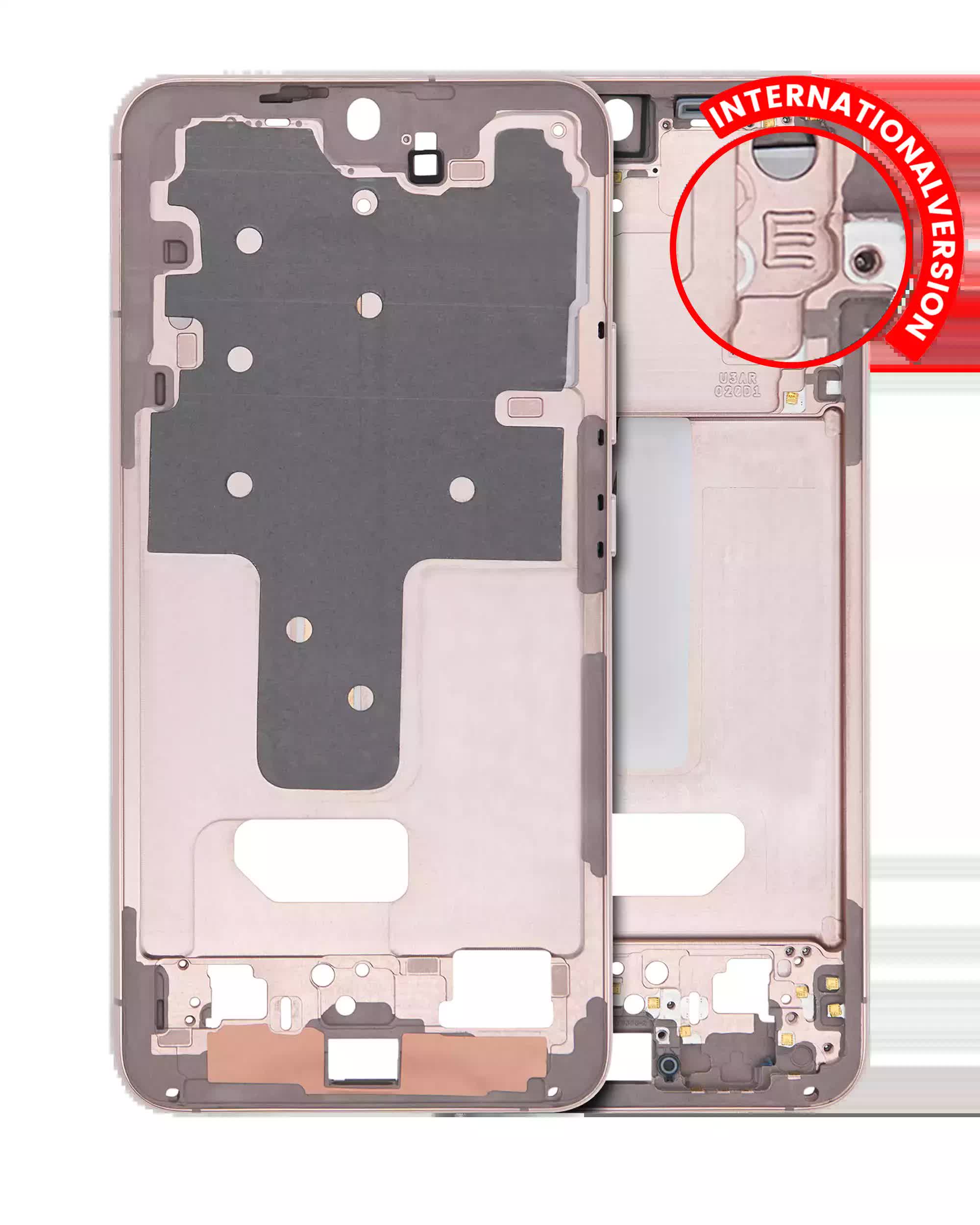Mittelrahmen für Samsung Galaxy S22 Plus 5G (International Version) (Pink Gold)