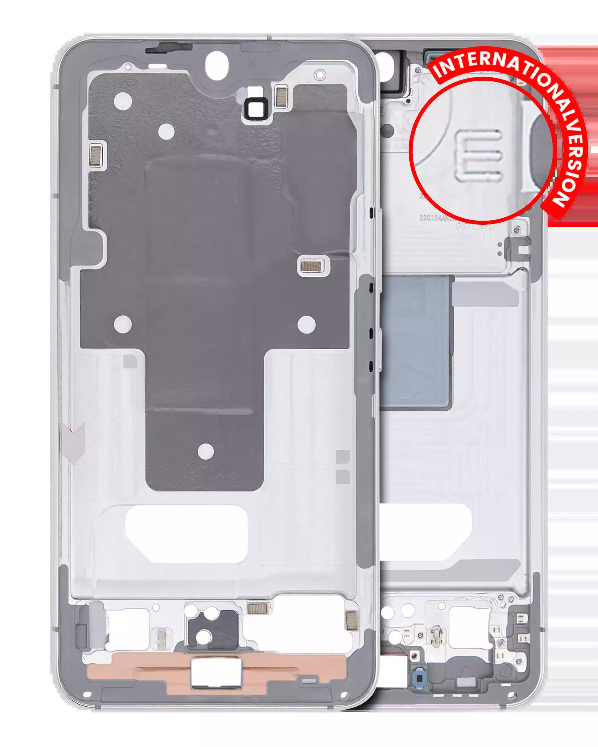 Mittelrahmen für Samsung Galaxy S22 5G (International Version) (White (Weiß))