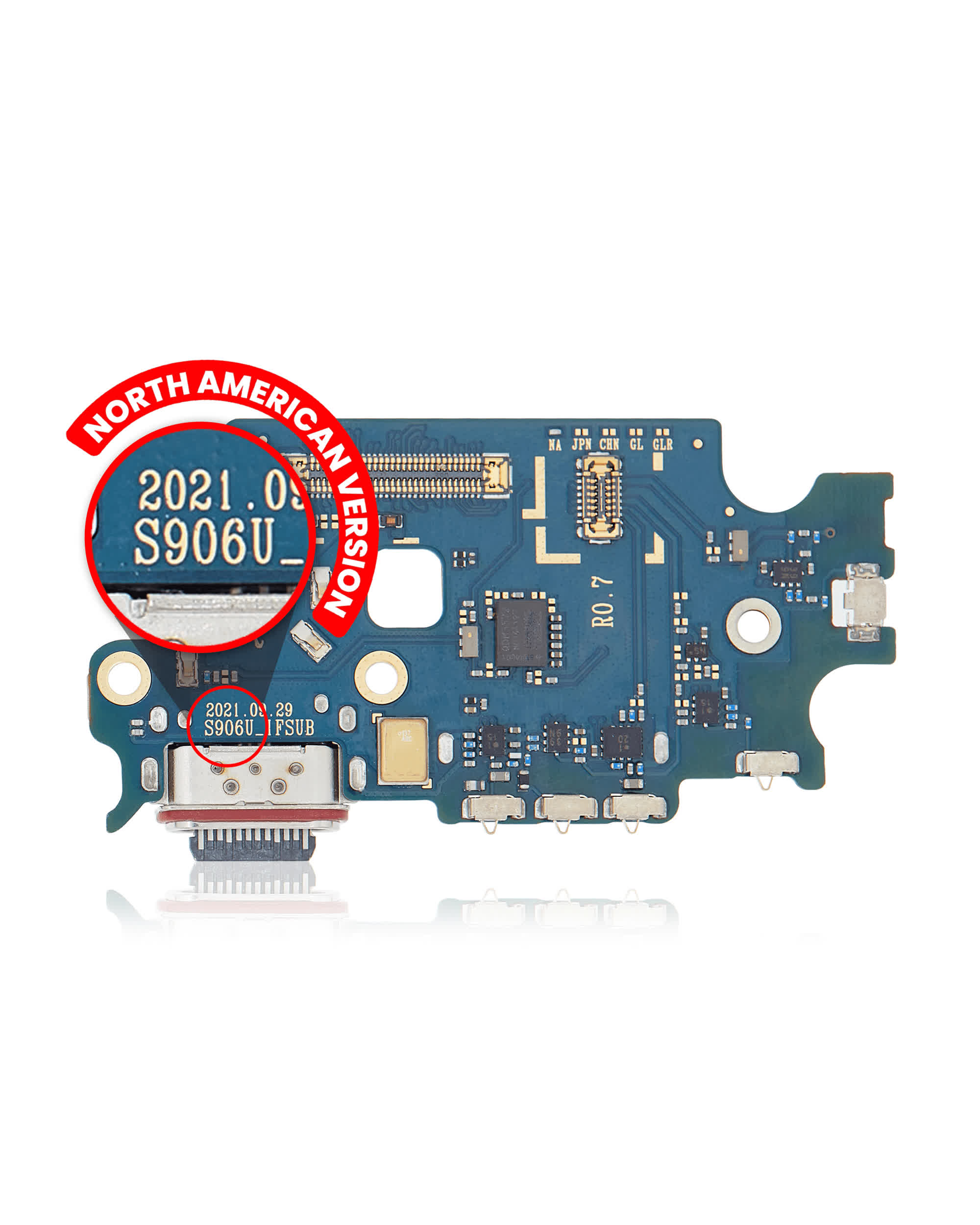 Ladebuchse mit SIM-Kartenleser für Samsung Galaxy S22 Plus 5G (S906U) (US-Version) (Premium)