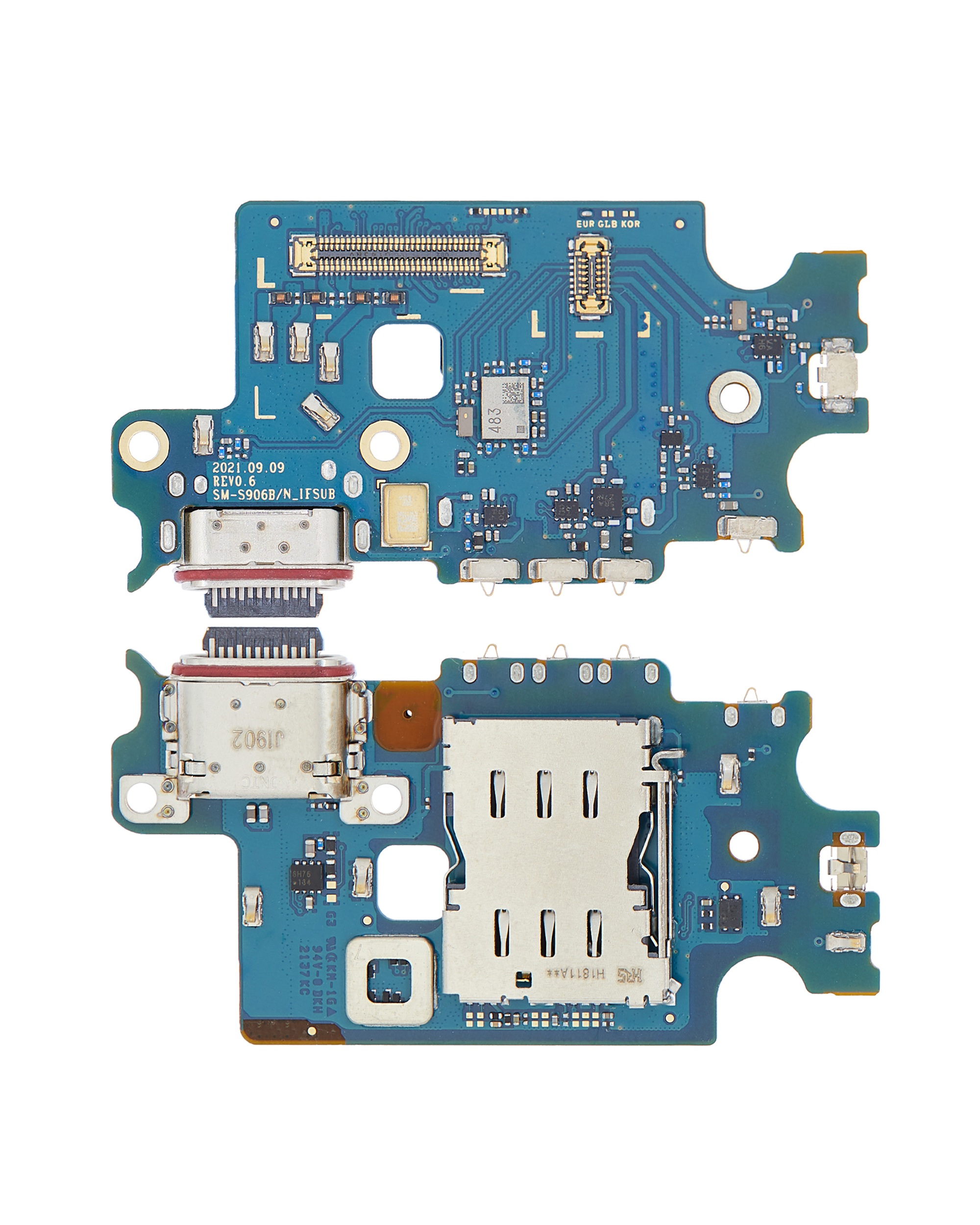 Ladebuchse mit SIM-Kartenleser für Samsung Galaxy S22 Plus 5G (S906B/N) (International Version) (Premium) – Bild 2