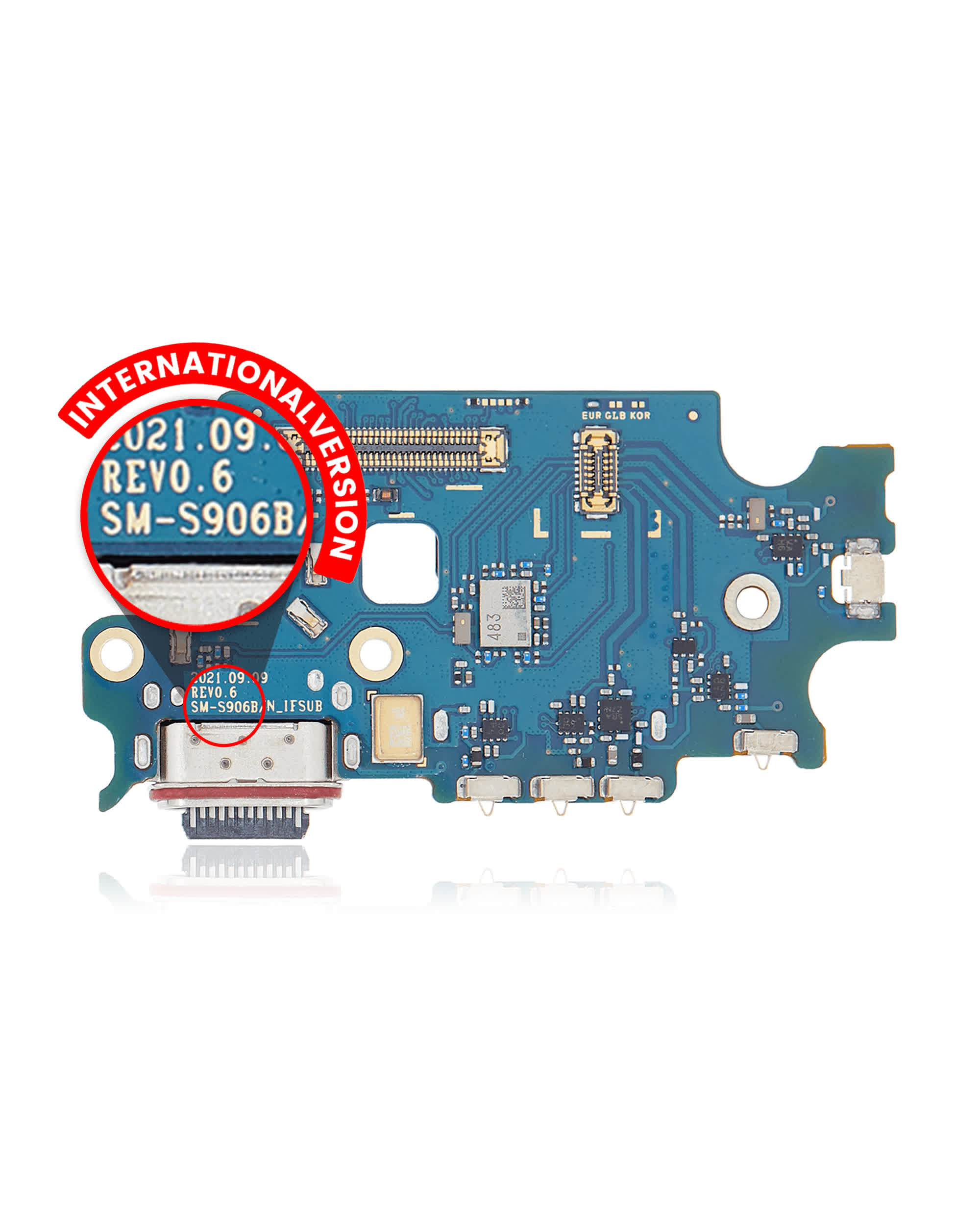 Ladebuchse mit SIM-Kartenleser für Samsung Galaxy S22 Plus 5G (S906B/N) (International Version) (Premium)