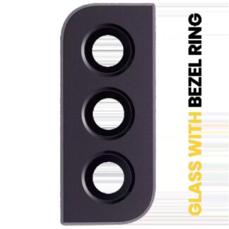 Rückkamera-Glas mit Blendenring für Samsung Galaxy S22 / S22 Plus (Phantom Black)