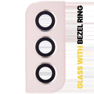 Rückkamera-Glas mit Blendenring für Samsung Galaxy S22 / S22 Plus (Pink Gold)