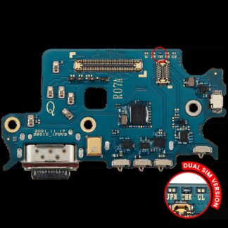 Ladebuchse mit SIM-Kartenleser für Samsung Galaxy S22 5G (S9010) (Dual Sim Version) (Premium)