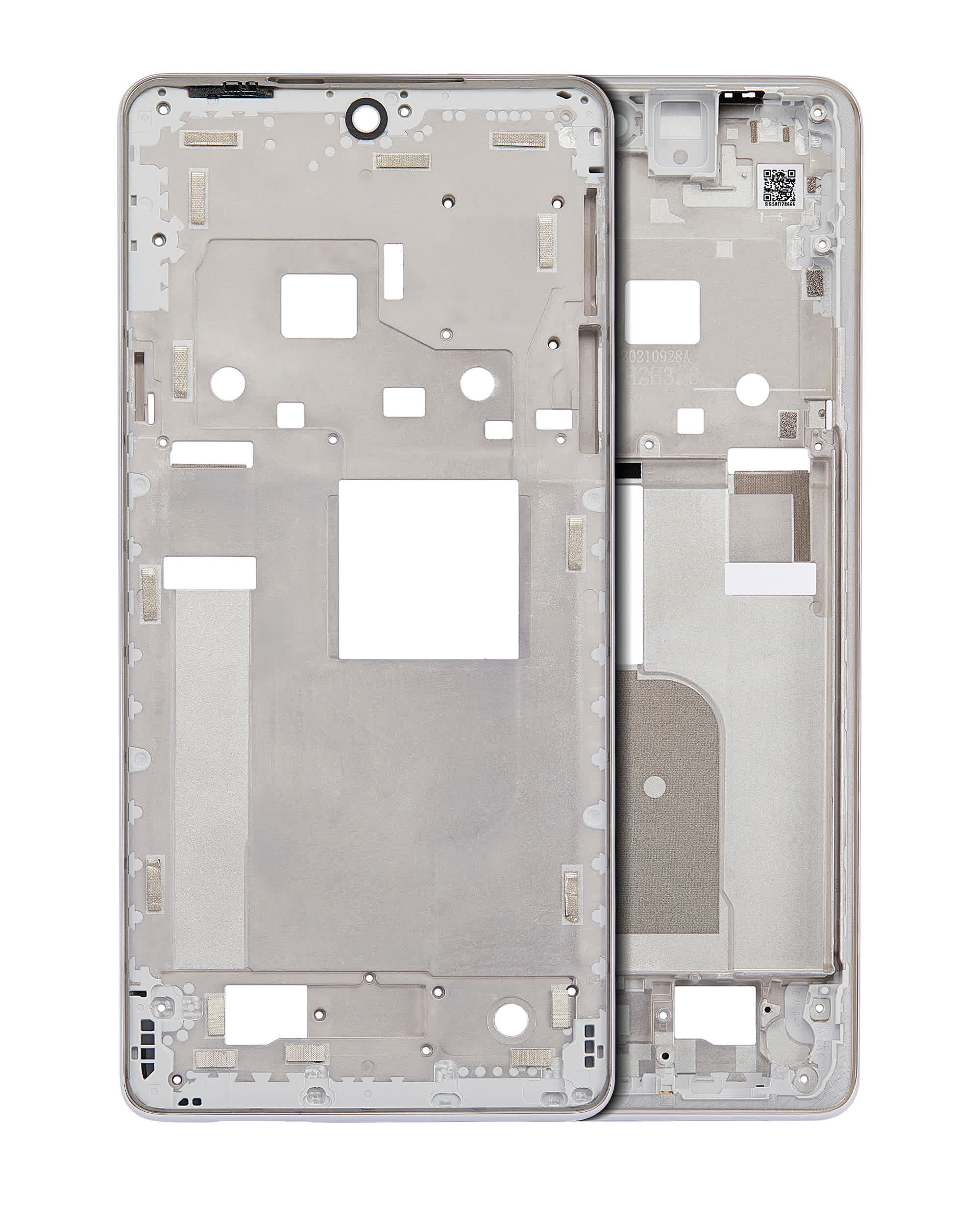 Mittelrahmen für Motorola Moto Edge Plus / Edge 30 Pro (XT2201-1/4) / Edge X30 5G (XT2201 -2/6 /2022) (White (Weiß))
