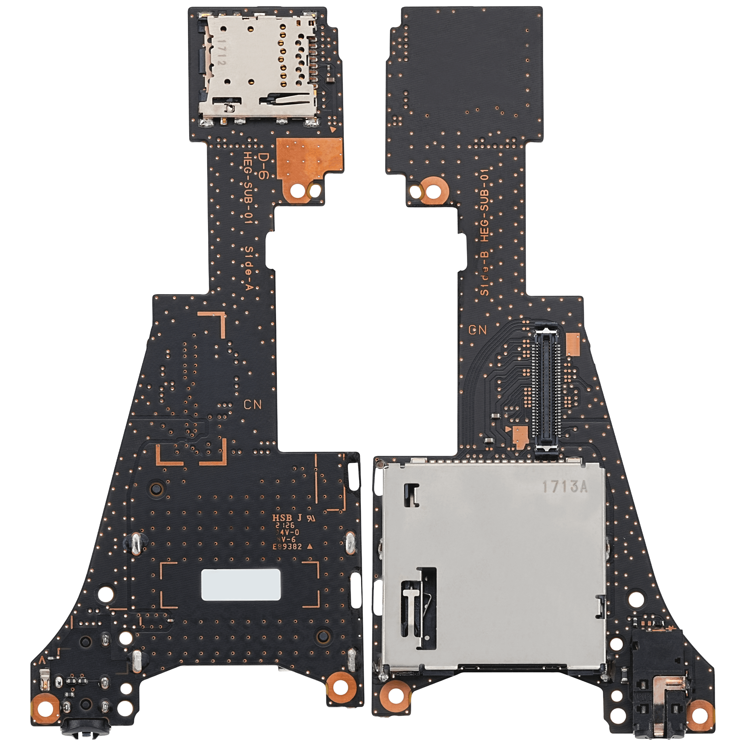 Kopfhörerbuchse / Spielekassette / Micro SD Kartenleser Platine für Nintendo Switch OLED – Bild 2
