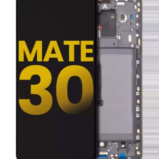 LCD Display mit Rahmen für Huawei Mate 30 (professionell aufgearbeitet) (Black (Schwarz))