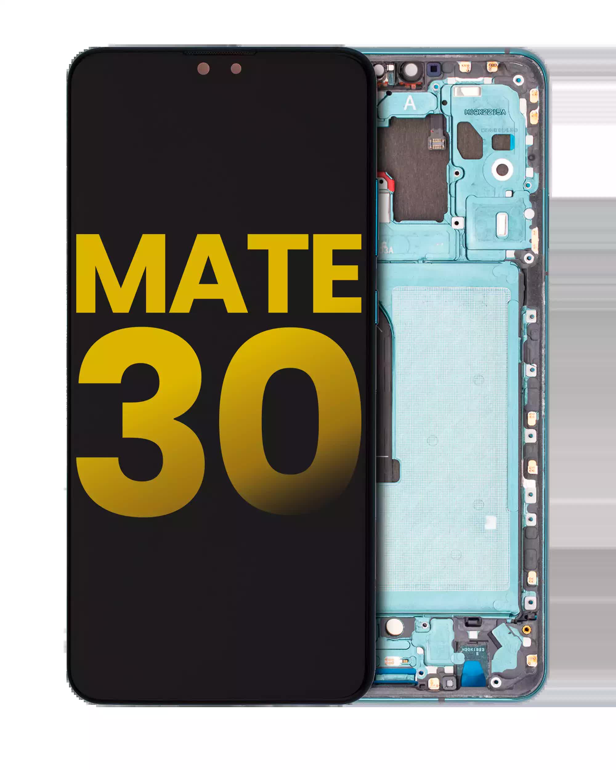 LCD Display mit Rahmen für Huawei Mate 30 (professionell aufgearbeitet) (Green (Grün))