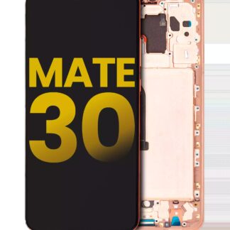 LCD Display mit Rahmen für Huawei Mate 30 (professionell aufgearbeitet) (Orange)