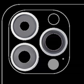 Rückkamera-Glas mit Halterung und Blende für iPhone 13 Pro / 13 Pro Max (Real Sapphire) (Premium) (Silver (Silber))