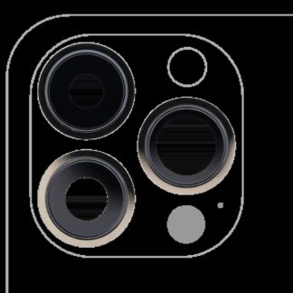 Rückkamera-Glas mit Halterung und Blende für iPhone 13 Pro / 13 Pro Max (Real Sapphire) (Premium) (Gold)
