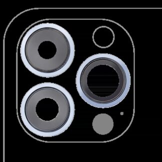 Rückkamera-Glas mit Halterung und Blende für iPhone 13 Pro / 13 Pro Max (Real Sapphire) (Premium) (Sierra Blue)