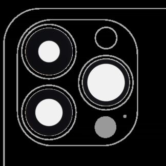 Rückkamera-Glas (nur Glas) mit Klebefolie für iPhone 13 Pro / 13 Pro Max (3-teiliges Set) (Real Sapphire) (Premium)