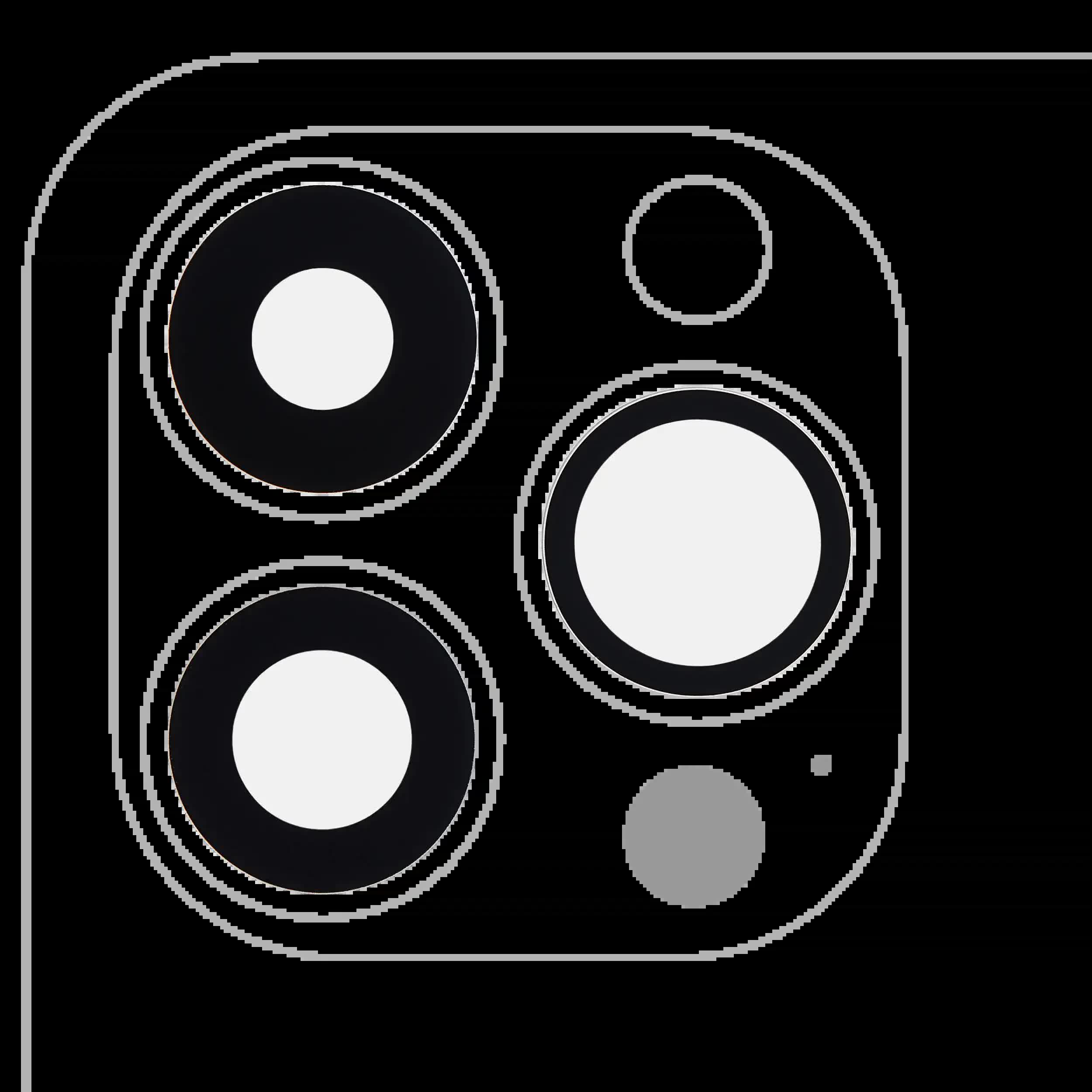 Rückkamera-Glas (nur Glas) mit Klebefolie für iPhone 13 Pro / 13 Pro Max (3-teiliges Set) (Real Sapphire) (Premium)