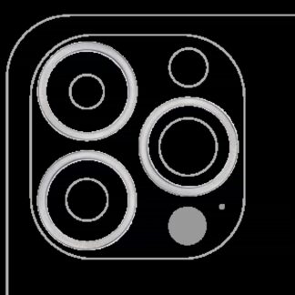 Rückkamera-Blendenring einzeln für iPhone 13 Pro / 13 Pro Max (Graphite) (3-teiliges Set)