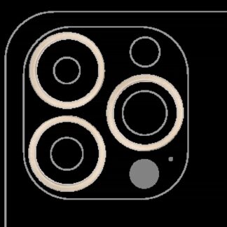 Rückkamera-Blendenring einzeln für iPhone 13 Pro / 13 Pro Max (Gold) (3-teiliges Set)