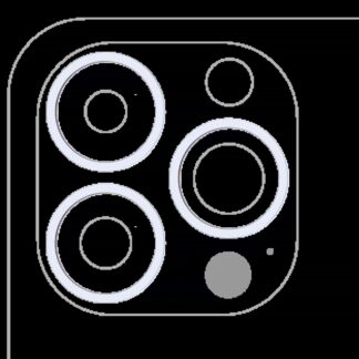 Rückkamera-Blendenring einzeln für iPhone 13 Pro / 13 Pro Max (Sierra Blue) (3-teiliges Set)