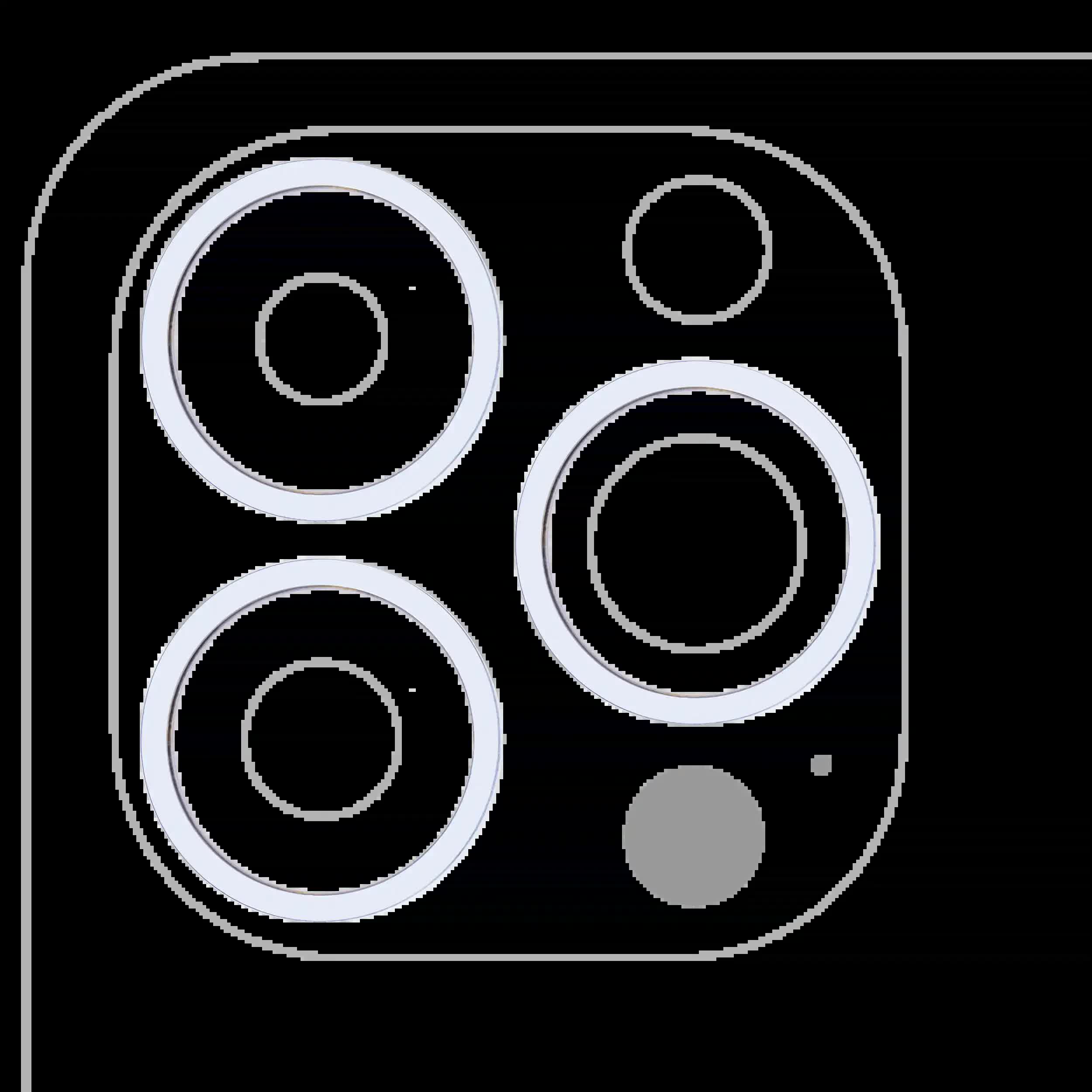 Rückkamera-Blendenring einzeln für iPhone 13 Pro / 13 Pro Max (Sierra Blue) (3-teiliges Set)