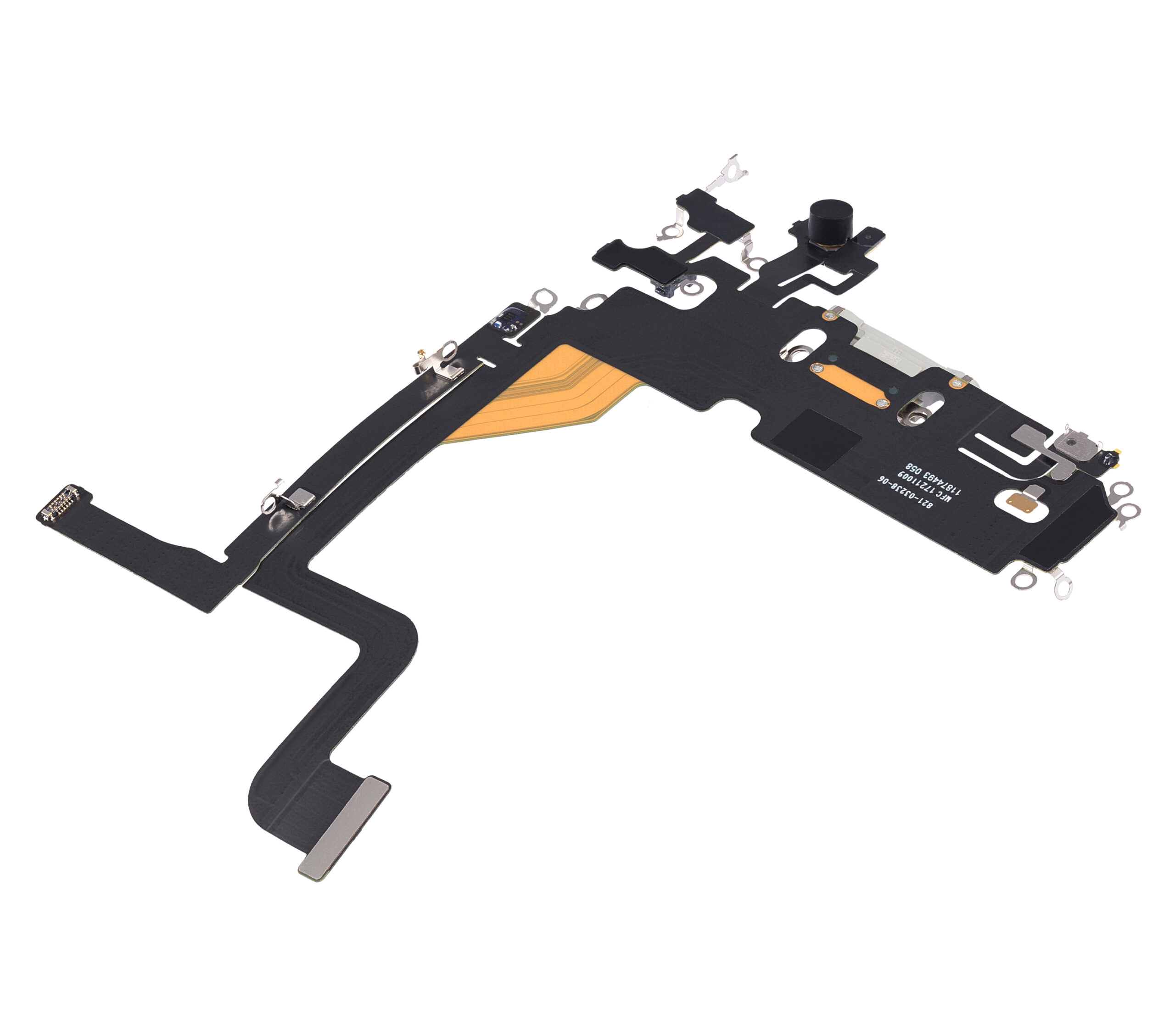 Ladebuchse Flexkabel für iPhone 13 Pro (ausgebautes Originalteil) (Silver (Silber)) – Bild 4